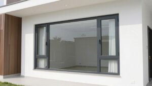 دريشة حديثة من UPVC في منزل عصري