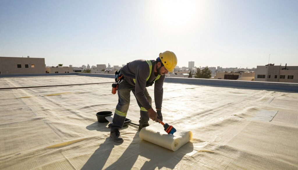 عازل أسطح الكويت يحمي المباني من أشعة الشمس الحارقة