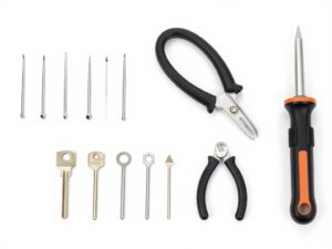 مجموعة من الأدوات المتخصصة لفتح الأبواب والأقفال مجموعة من الأدوات المتخصصة لفتح الأبواب والأقفال