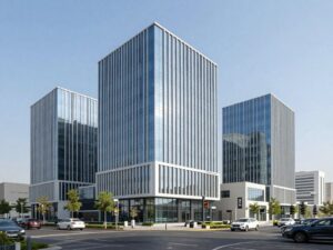 مشروع مجمع تجاري من تنفيذ شركة مقاولات في الكويت