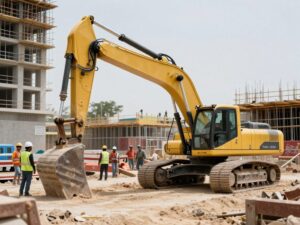 معدات وتقنيات حديثة تستخدمها شركة مقاولات مبارك الكبير