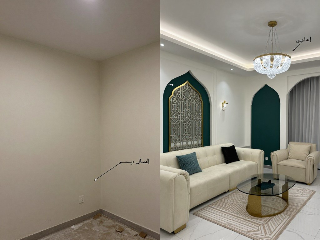 مقارنة بين أعمال الترميم والتشطيب مع رقم مقاول متخصص