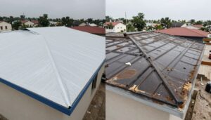 مقارنة بين سطح معزول بجيتاروف وسطح غير معزول مقارنة بين سطح معزول بجيتاروف وسطح غير معزول