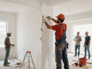 مقاول شاطر يقوم بأعمال ترميم منزل في الكويت