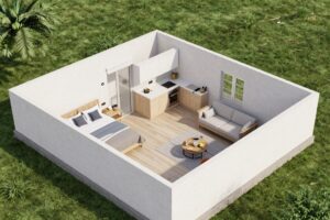 ملحق سكني متكامل يضم كافة المرافق - بناء ملاحق