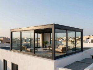 ملحق مبني فوق سطح منزل في الكويت - بناء ملاحق