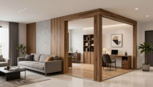 ملحق متعدد الاستخدامات يضم غرفة معيشة ومكتب منزلي - بناء ملاحق