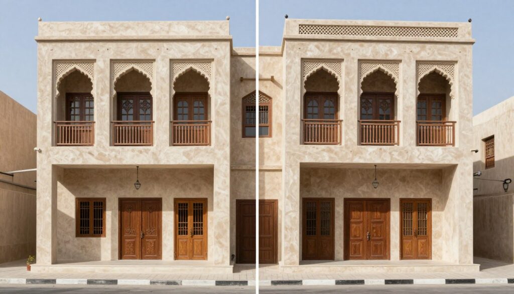 منزل تراثي قديم تم ترميمه ضمن مشروع ترميم بيت بيتي