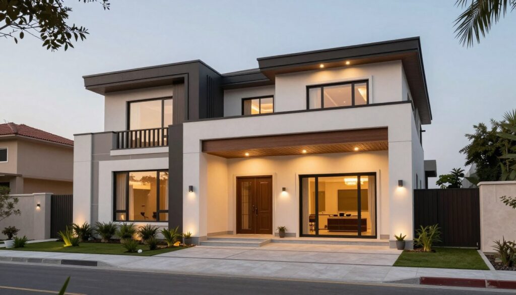 منزل عصري بعد الانتهاء من ترميمات تعديلات شاملة