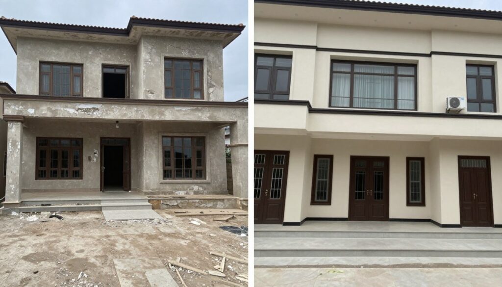 منزل قبل وبعد ترميمات تعديلات شاملة