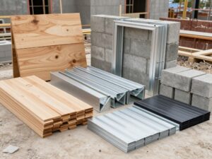 مواد بناء متنوعة لإنشاء الديوانيات مواد بناء متنوعة لإنشاء الديوانيات