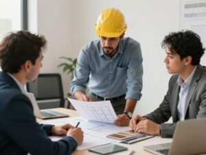 نصائح لاختيار مقاول في الكويت - اجتماع مع مقاول