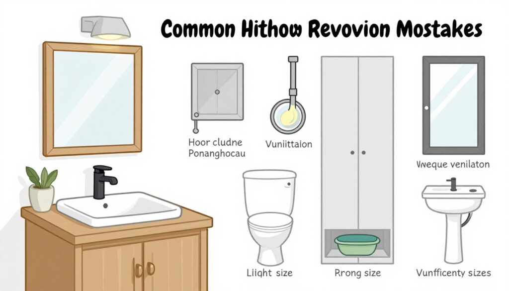 أخطاء شائعة في تجديد الحمامات