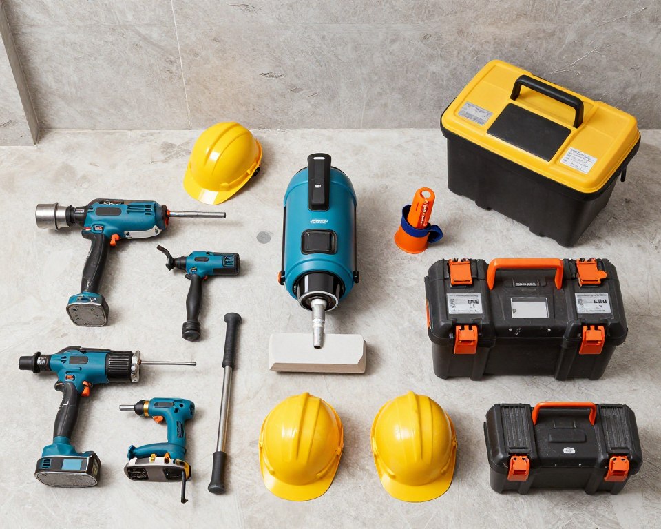 أدوات ومعدات تكسير الحمامات الاحترافية