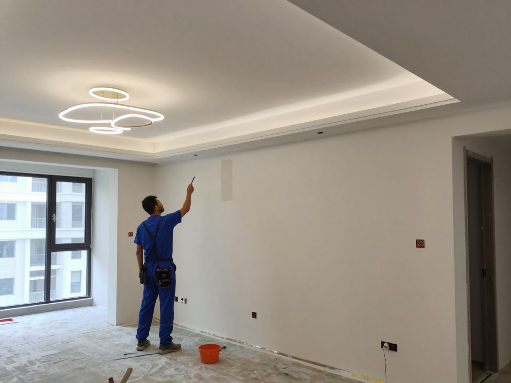 أعمال التشطيب النهائية بعد التكسير والترميم