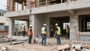 أعمال متكاملة تشمل التكسير والسباكة والكهرباء في مشروع بناء بالكويت
