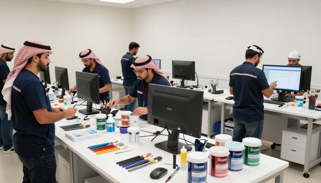 أفضل صباغ في الكويت يعمل بأدوات احترافية