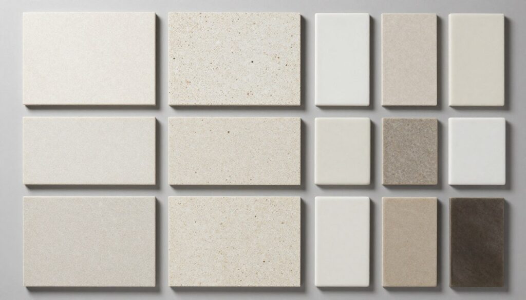 أنواع مختلفة من مواد الحمامات