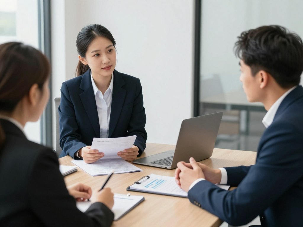 اجتماع احترافي مع مقاول