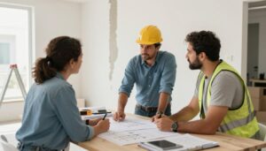 اجتماع تخطيط لمشروع إزالة جدران