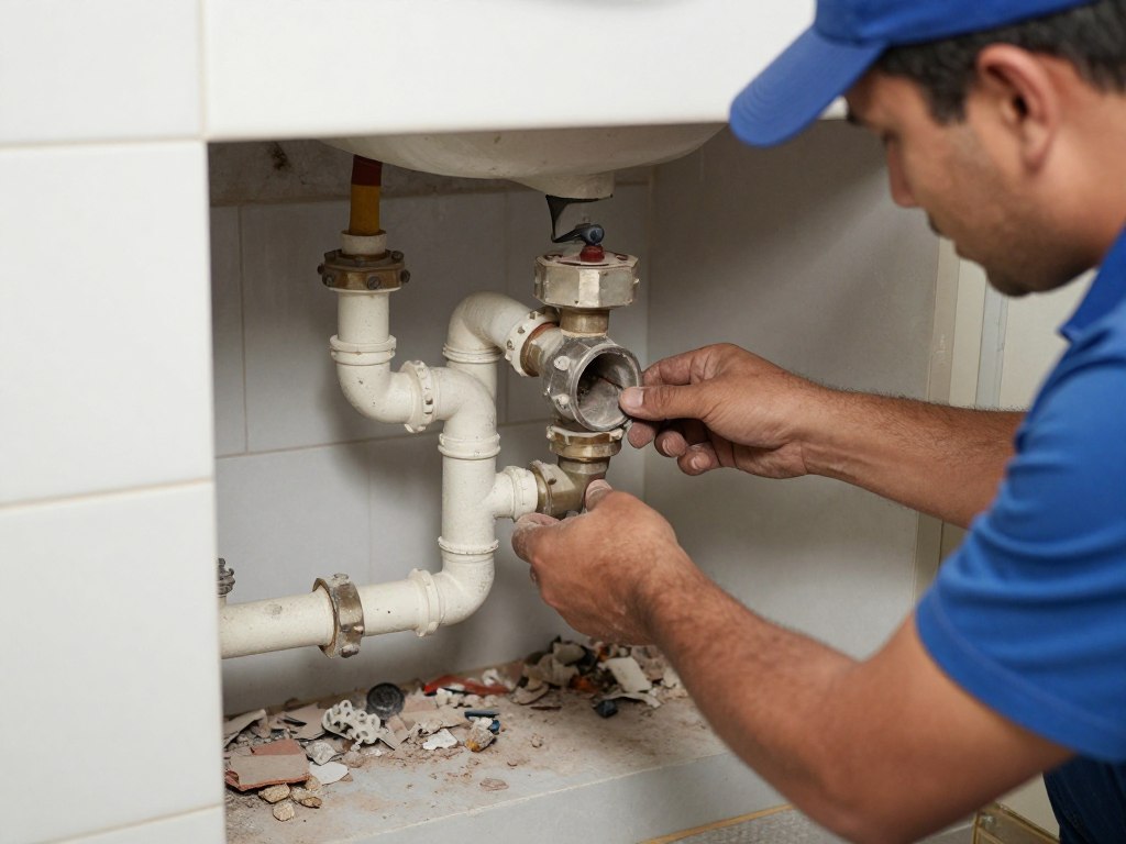 التعامل مع السباكة القديمة أثناء التكسير