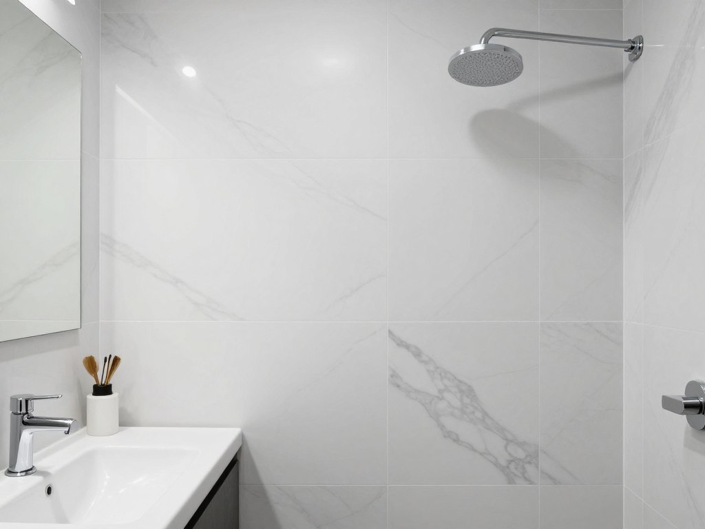 بديل رخام في حمام كويتي عصري