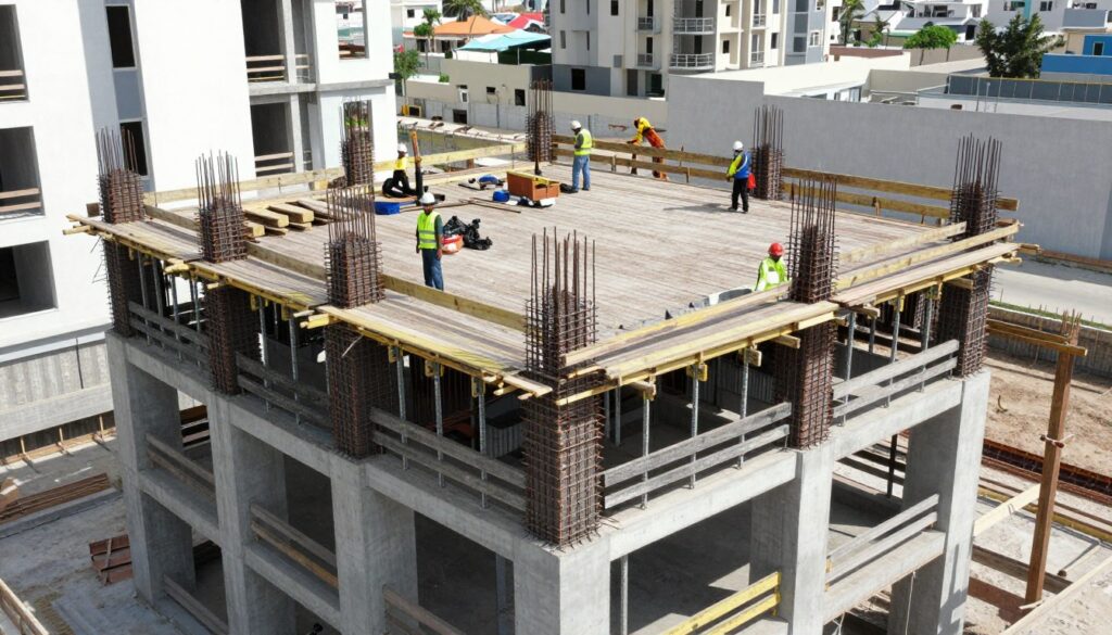 بناء طابق إضافي على مبنى سكني في الكويت