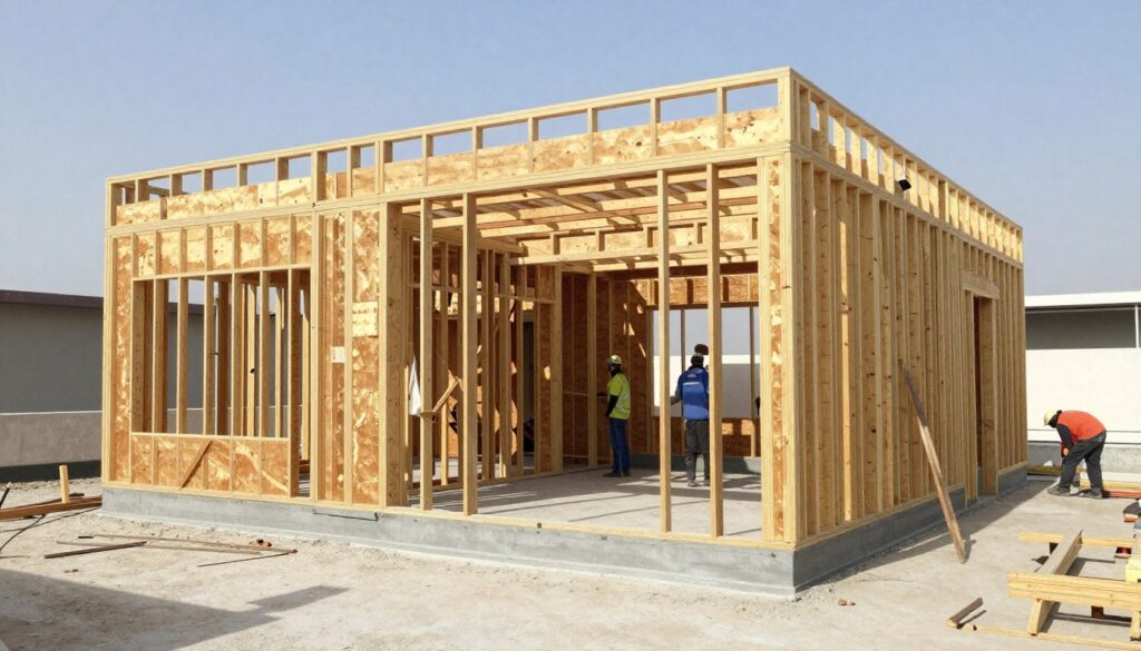 بناء غرف إضافية في منزل بالكويت