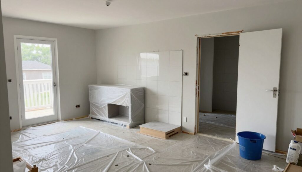 تحضير المكان قبل إزالة البلاط