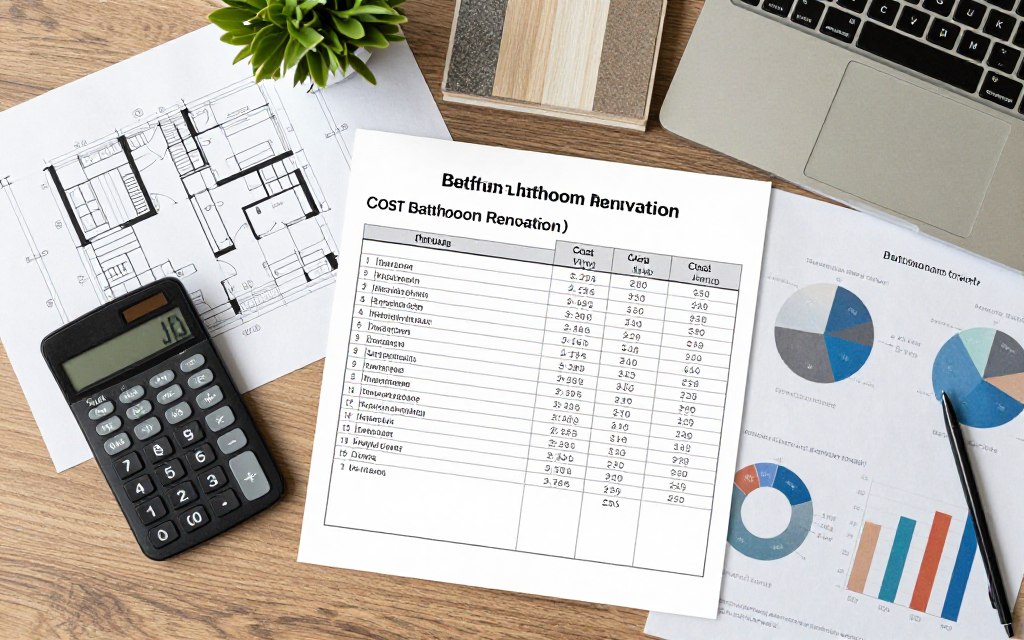 تخطيط ميزانية تجديد الحمام والتكاليف المتوقعة