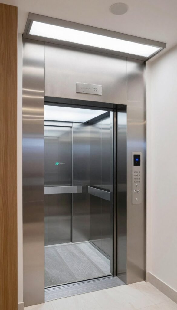 تركيب مصعد حديث في مبنى سكني