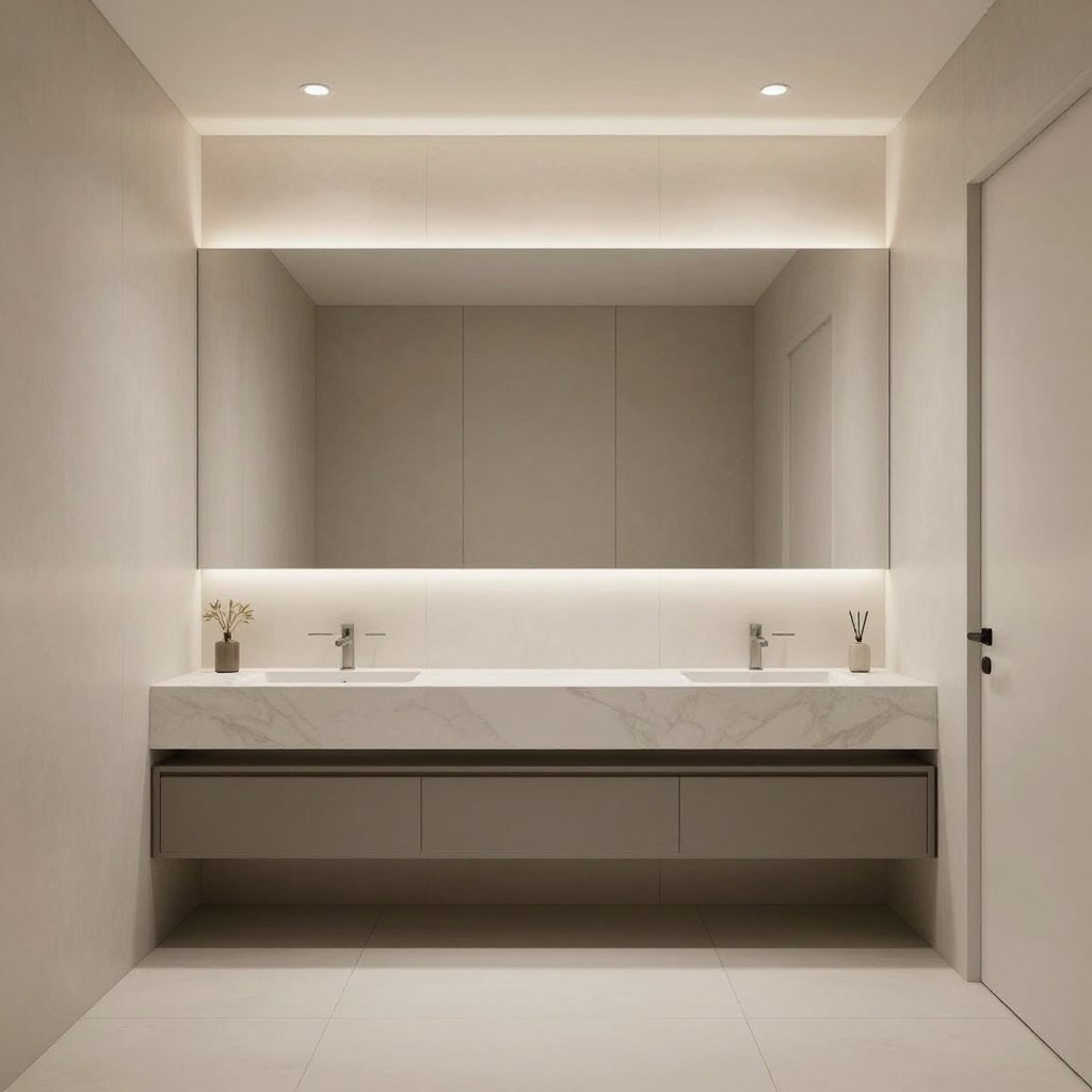 تصميم حمام معاصر في الكويت