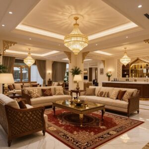 تصميم داخلي لديوانية فاخرة تصميم داخلي لديوانية فاخرة