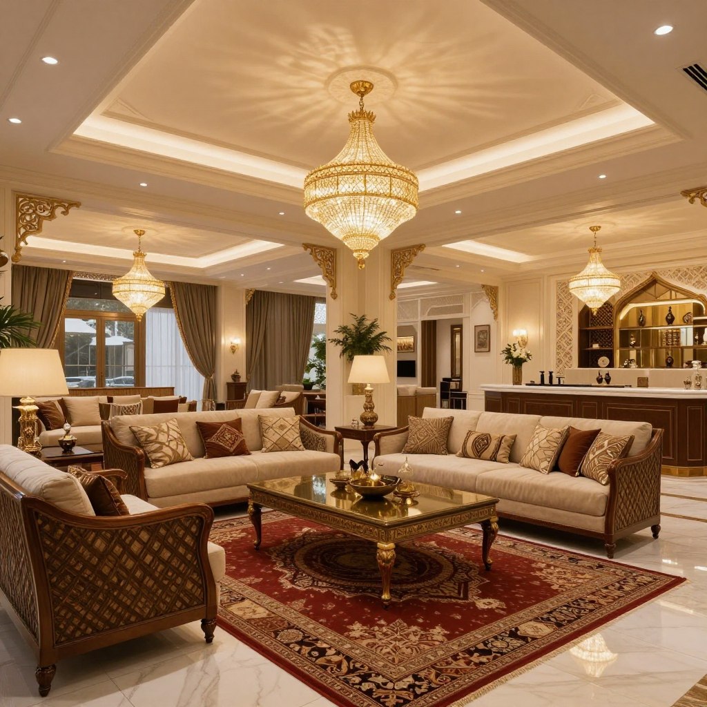 تصميم داخلي لديوانية فاخرة