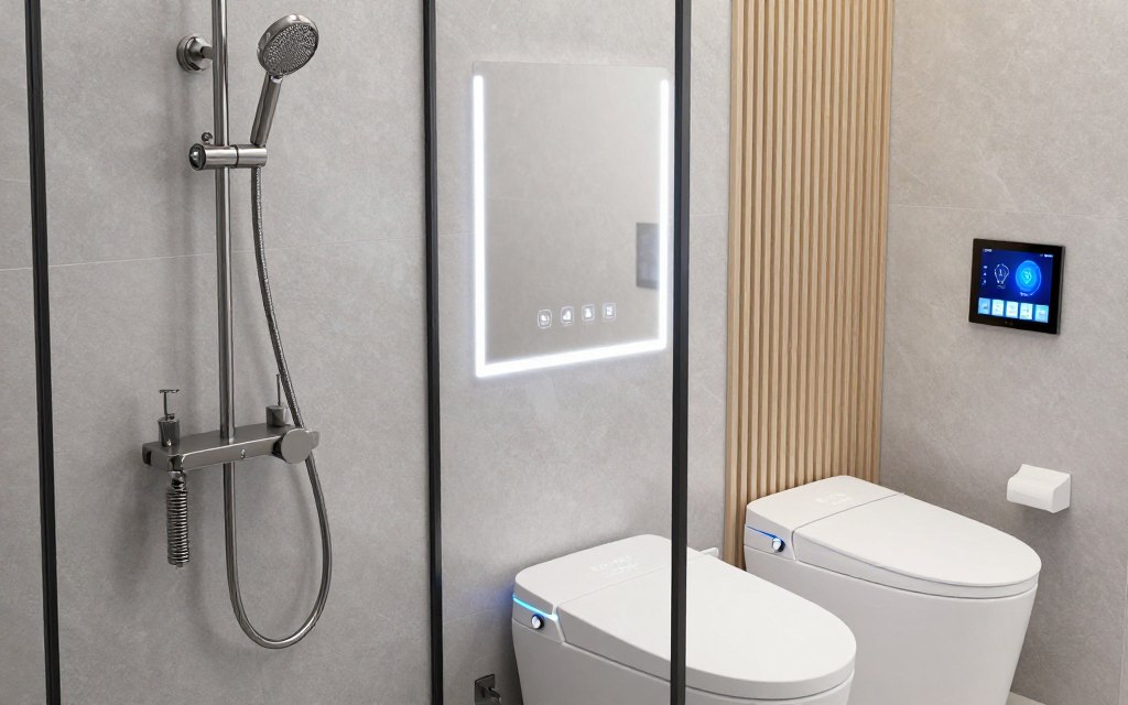 تكنولوجيا ذكية في الحمام الحديث