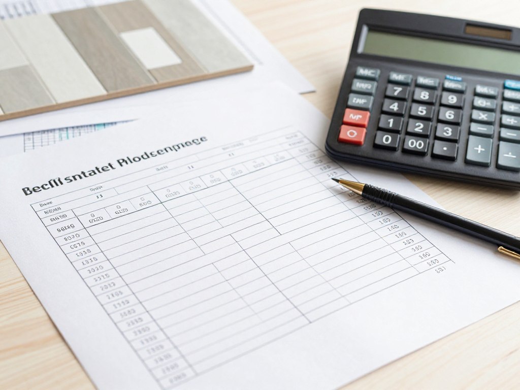 جدول مقارنة أسعار مع آلة حاسبة ومستندات