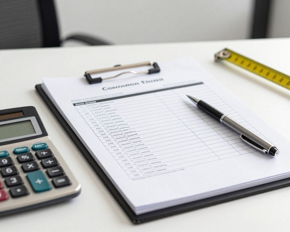 حساب تكلفة مشروع التكسير مع تفاصيل العرض المالي