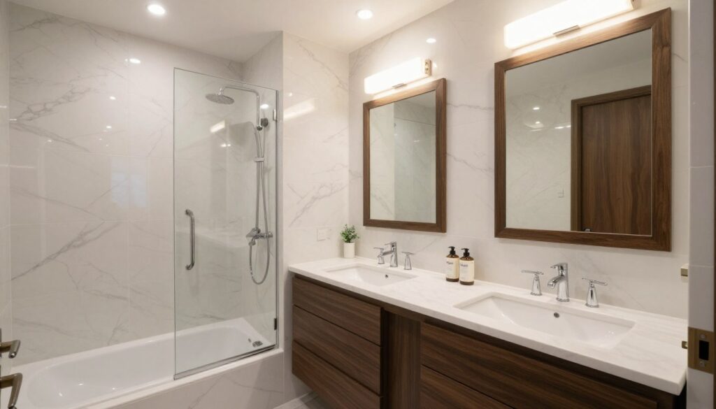 حمام فاخر كامل بعد إعادة البناء