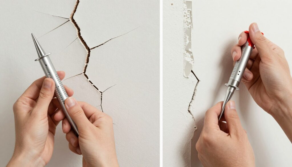 طرق معالجة تشققات الجدران المختلفة