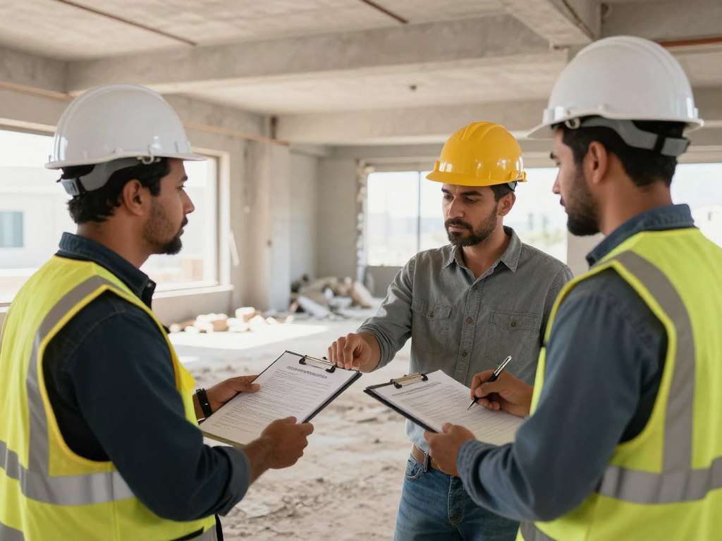 فحص واستلام العمل النهائي لمشروع التكسير