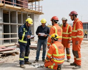 فريق طوارئ يتعامل مع موقف غير متوقع في موقع التكسير فريق طوارئ يتعامل مع موقف غير متوقع في موقع التكسير