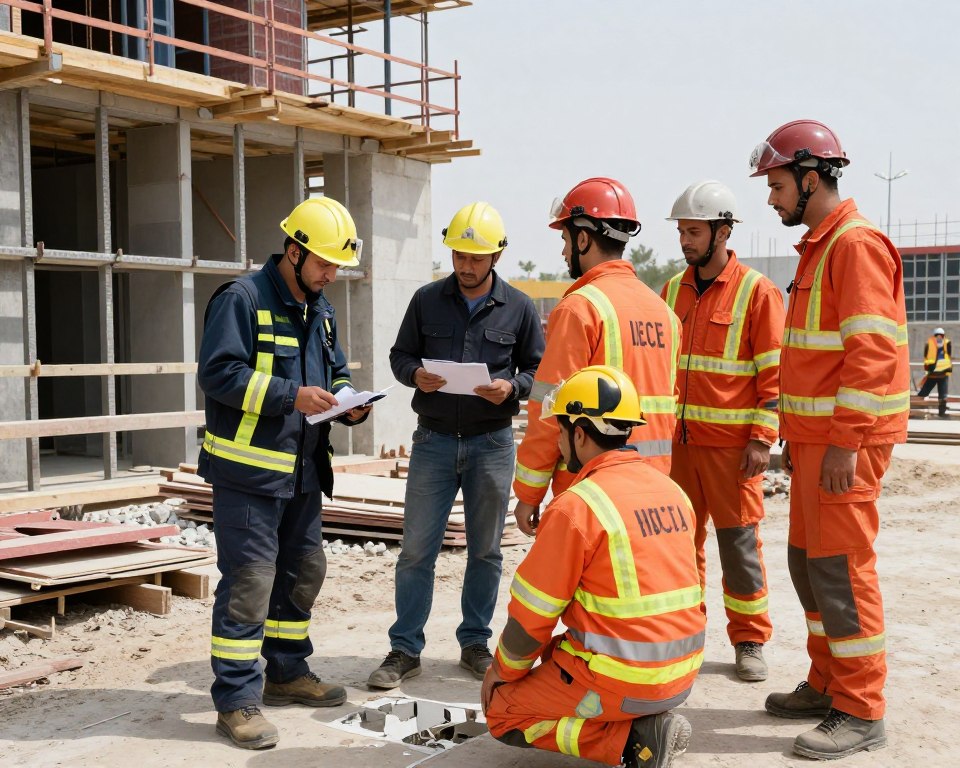 فريق طوارئ يتعامل مع موقف غير متوقع في موقع التكسير