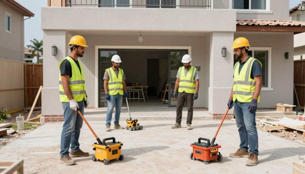 فريق عمل محترف ينفذ أعمال تشطيب في الكويت