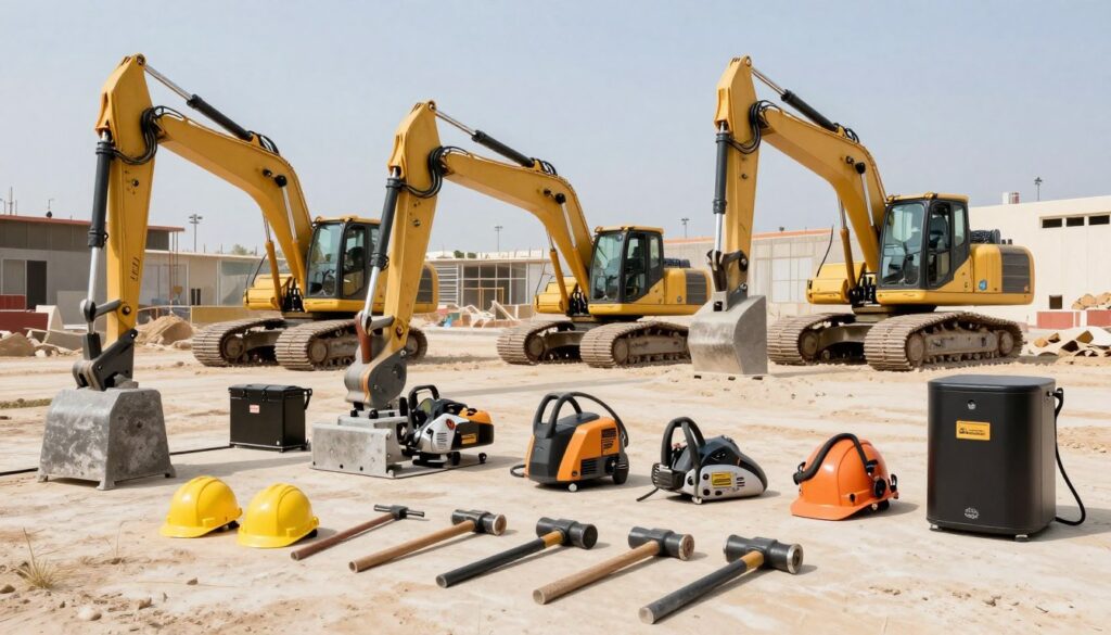 مجموعة شاملة من معدات التكسير الحديثة والأدوات المتخصصة