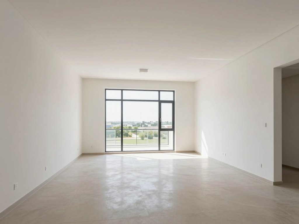 مساحة مفتوحة بعد إزالة جدران في منزل عصري