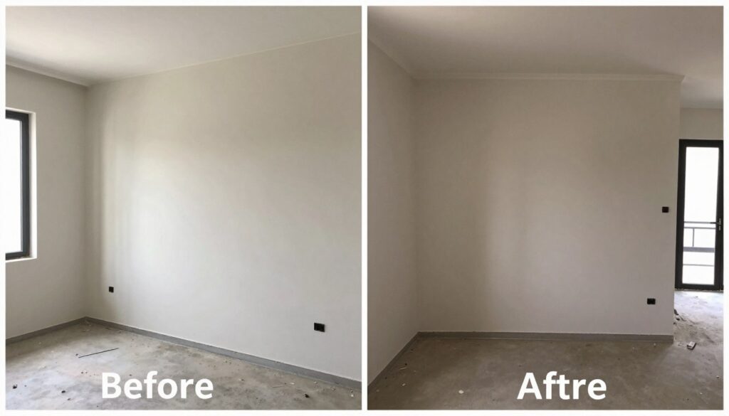 مشروع إزالة جدار مكتمل