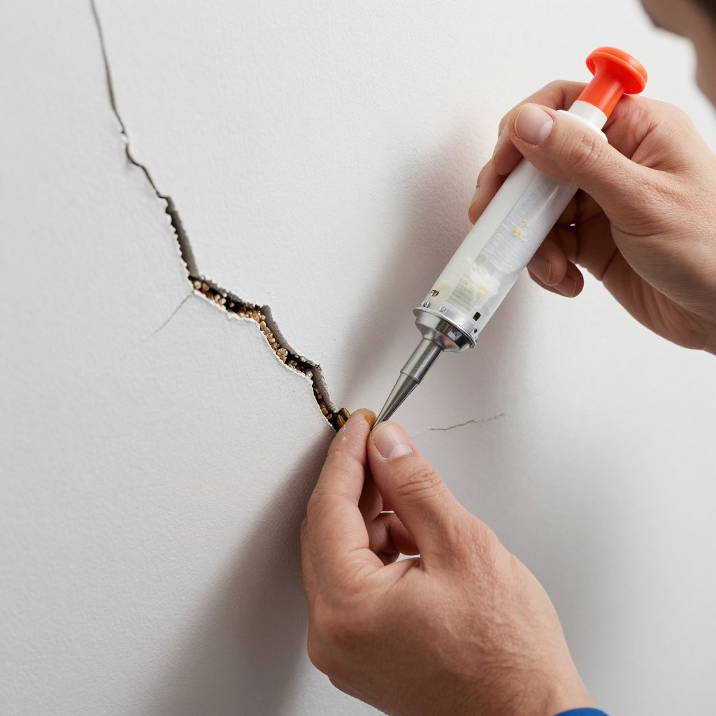 معالجة التشققات باستخدام مواد متخصصة