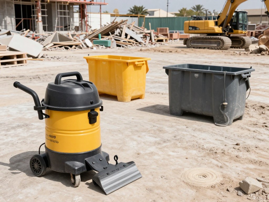معدات تنظيف موقع البناء بعد أعمال التكسير