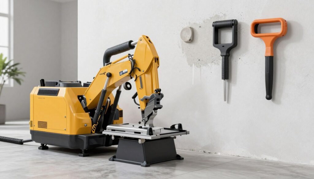 معدات حديثة لإزالة الجدران