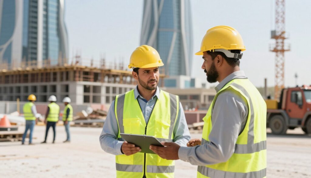 مقاول الكويت يشرف على مشروع بناء حديث